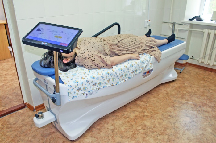 В «Роднике» появилась механотерапевтическая установка с сенсорным пультом управления «Ормед – профессионал»