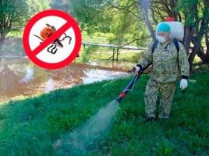 Территория от клещей обработана!