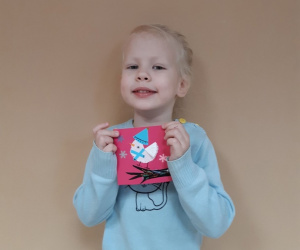 Развивающее творческое занятие для малышей "Волшебная зимняя птица"